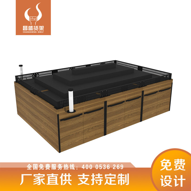 超市货架便利店大卖场水果蔬菜架钢木结合昌盛货架