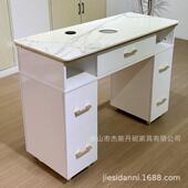 L型D美甲桌无线充电443桌面吸尘修甲桌单双带人美甲台经济美E甲店