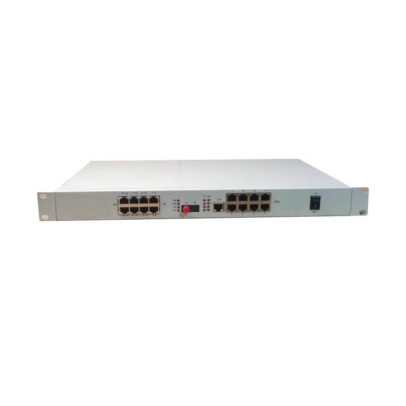 综合多业务光端机2话+4E1+8路百兆单双纤磁石热线-48V/220V可选