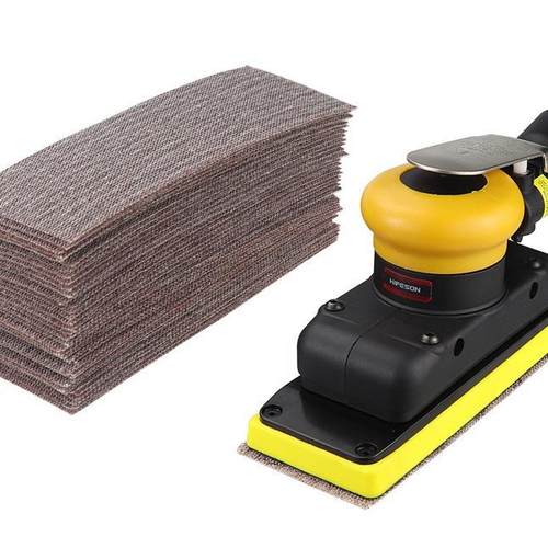 植绒自粘干砂纸70X198DEY长方形干磨磨网格纸手刨打磨网板砂摩卡