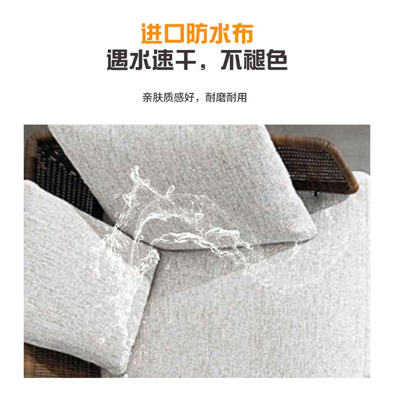 户557外沙发别墅庭院合花园藤编发茶几子沙组休闲柚木椅沙发