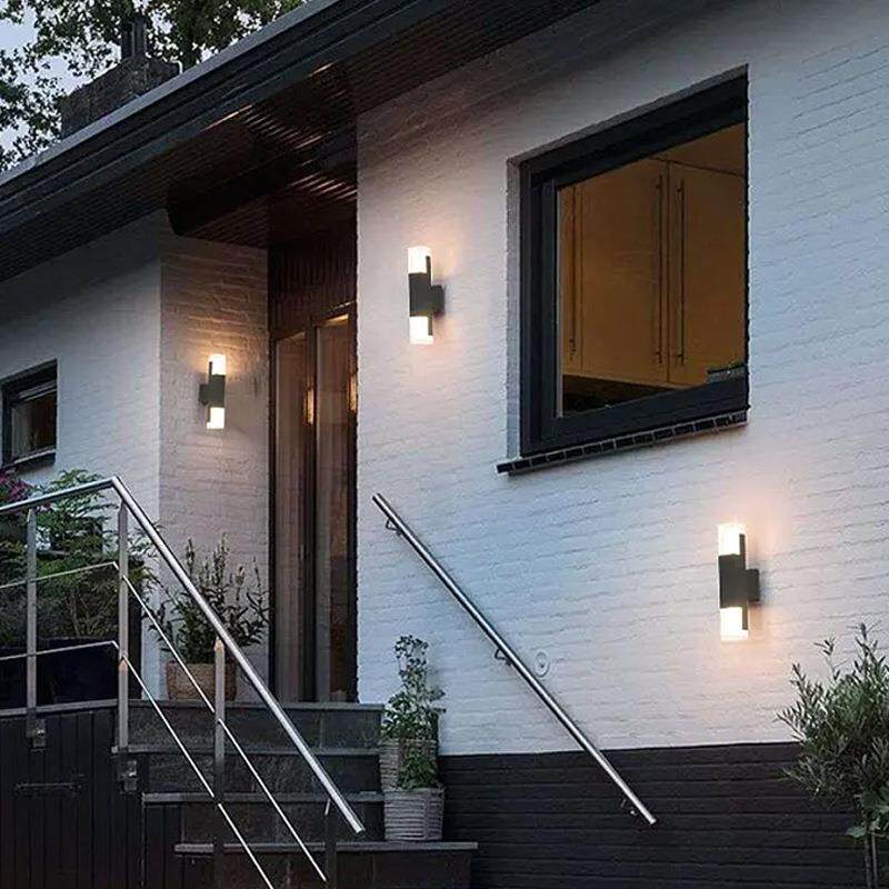 简约ld户防外壁灯具水双头无品牌/公园e庭院室外外墙装饰照明灯厂