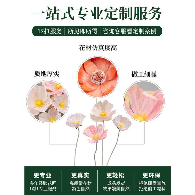 巨型手工纸艺窗花壁大花朵eva纸艺橱挂打EUI网红卡窗造景装饰假花