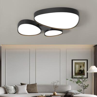 2205年新款客厅PQ2295灯环形餐厅灯网现代l卧ed红主室轻奢房间吸