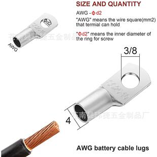 170s盒装铜LDG鼻子子SC窥p口端c子铜线耳电线接线端线鼻子套装