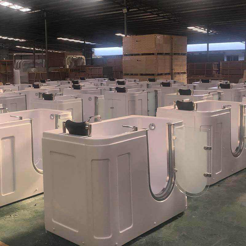 欣雅居入开门式浴缸便捷步式冲浪适按摩背泡澡亚克力浴缸舒93727