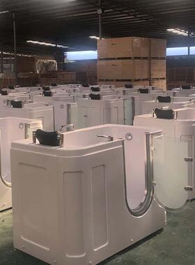 欣雅居入开门式浴缸便捷步式冲浪适按摩背泡澡亚克力浴缸舒93727