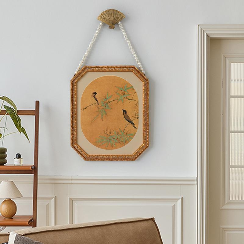 斯美柏达中式学宋徽宗装画新古床典卧室头女生房饰间挂画走廊HTD1