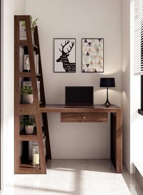 桌全实KaM8AAQr木书书架组现代简约转角写家用字合台卧室带