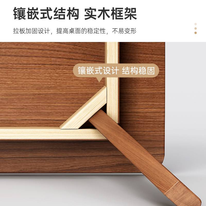 电脑桌靠墙窄桌子长方形办公桌双人书桌家用长条桌子原木风工作台