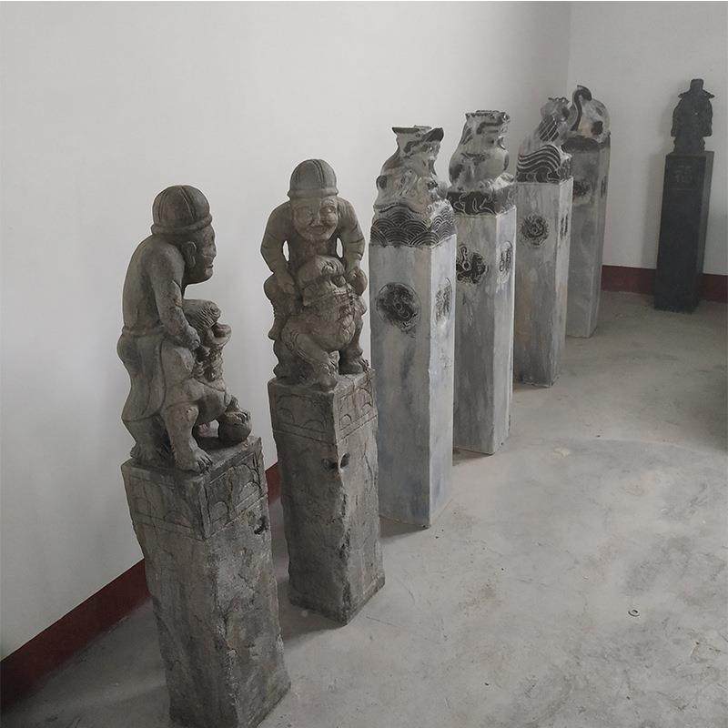 青石古仿做旧雕拴石马装桩庭院饰石SMZ20042雕拴马桩