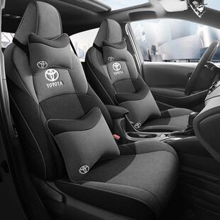 垫全2007-24款凯美瑞亚麻座套包凯车美ZDC瑞坐四季通用棉麻汽座椅