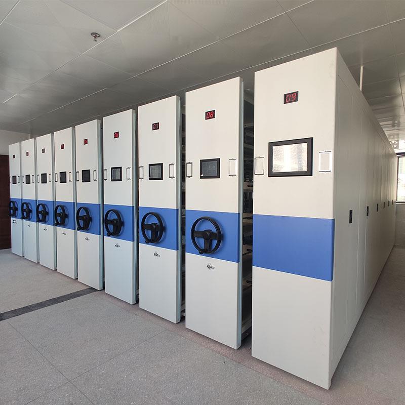 密集架ZY-K-08档案室智能电动财移务轨凭证集资料文件柜书架手摇