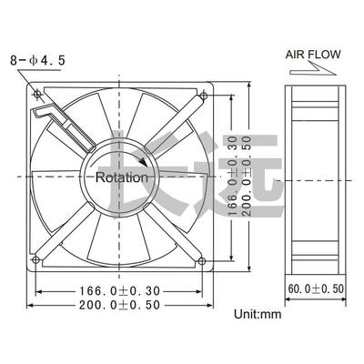 原展装惯CROWNAPOBC220VIGE20060B2H18060机柜风箱散热风扇22060