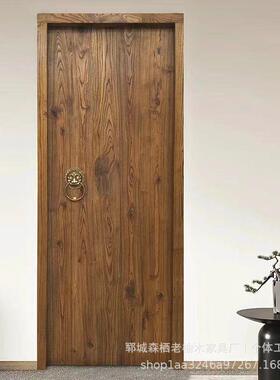 中式古实大门仿古木门农无品牌/村大门双开门老式别墅复木门木民