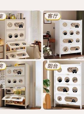 书落架带门地置物柜子客PZZ钢收厅纳书柜卧室防尘储制物柜一体靠