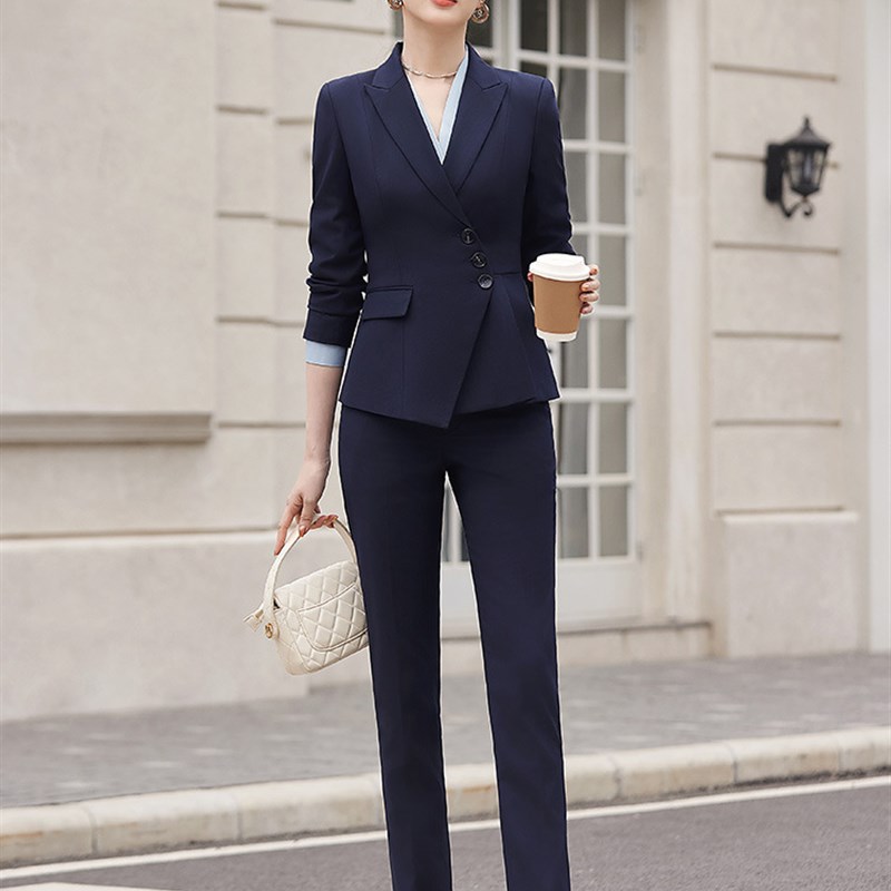 速发高级感职业套装正装2024春商务西服酒店经理工作服