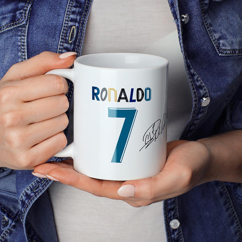 C罗纳尔多皇马生涯荣誉陶瓷马克杯个性潮流咖啡茶杯家用水杯礼品