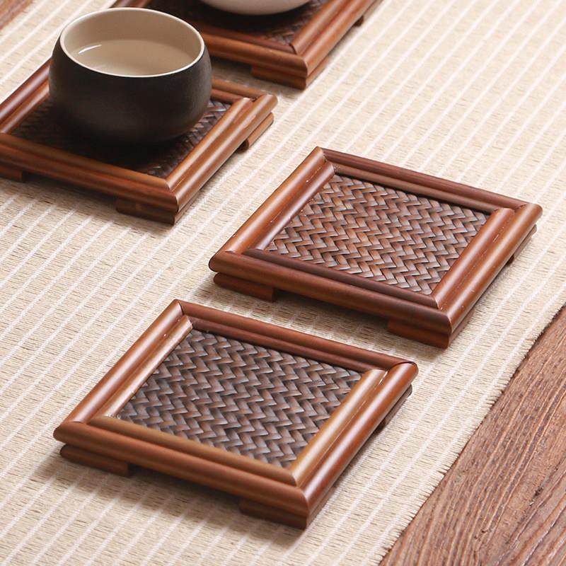 高档竹编席面杯垫 精品杯托竹制茶盘干泡台配件 功夫茶具茶道零配,餐饮具,茶道/零配,淘宝优惠券,粉丝福利购,淘宝优惠卷