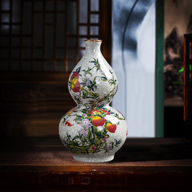 景德镇陶瓷器 仿古董古玩花瓶 现代家居客厅装饰工艺品古典摆件