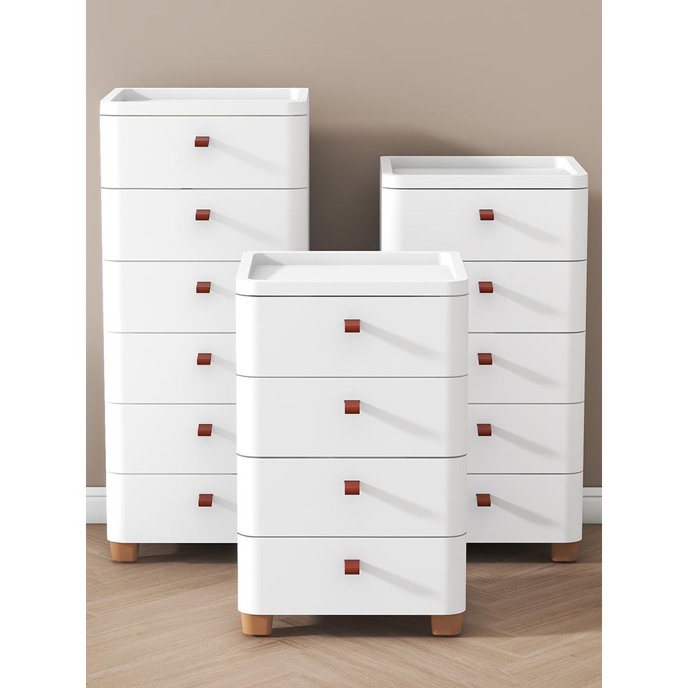 25/30/38/60cm日式柜抽屉式夹缝收纳柜子客厅卧室厨房家用储置物