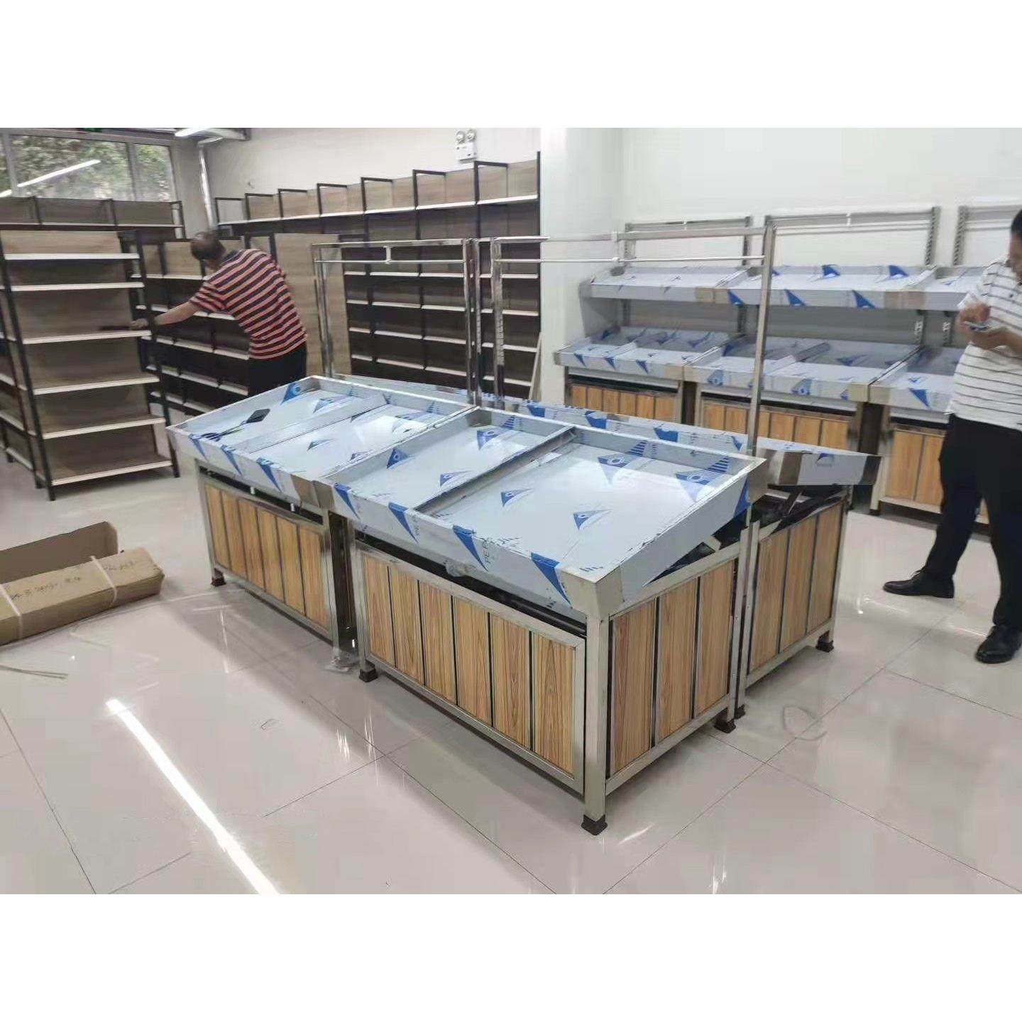 超市水果架果蔬生鲜展示柜多功能蔬菜架商用不锈钢果蔬架支持定制,商业/办公家具,水果架,淘宝优惠券,粉丝福利购,淘宝优惠卷