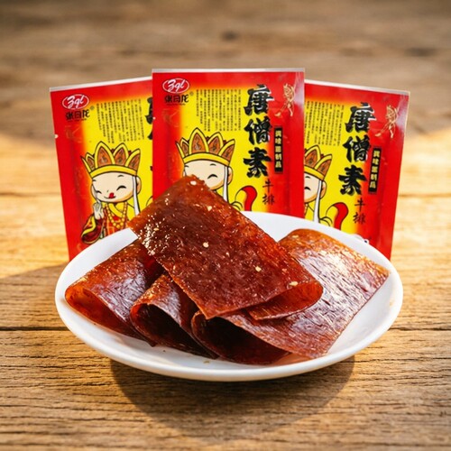 柔韧带劲香辣油润8090后童年回忆唐僧素牛排唐僧肉辣片零食辣条
