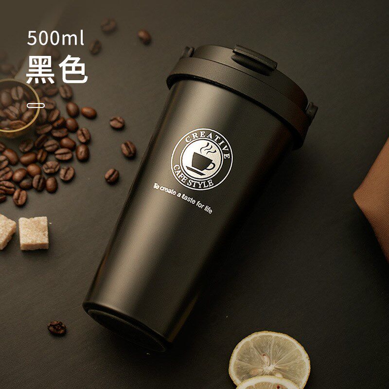 现货速发保温咖啡杯不锈钢男便携随身随行外带水杯子高颜值精致