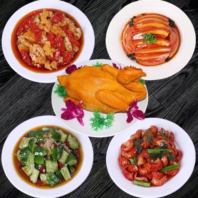现货速发模型中餐假菜餐饮酒店明档样品拍摄影视菜品食物展示道具