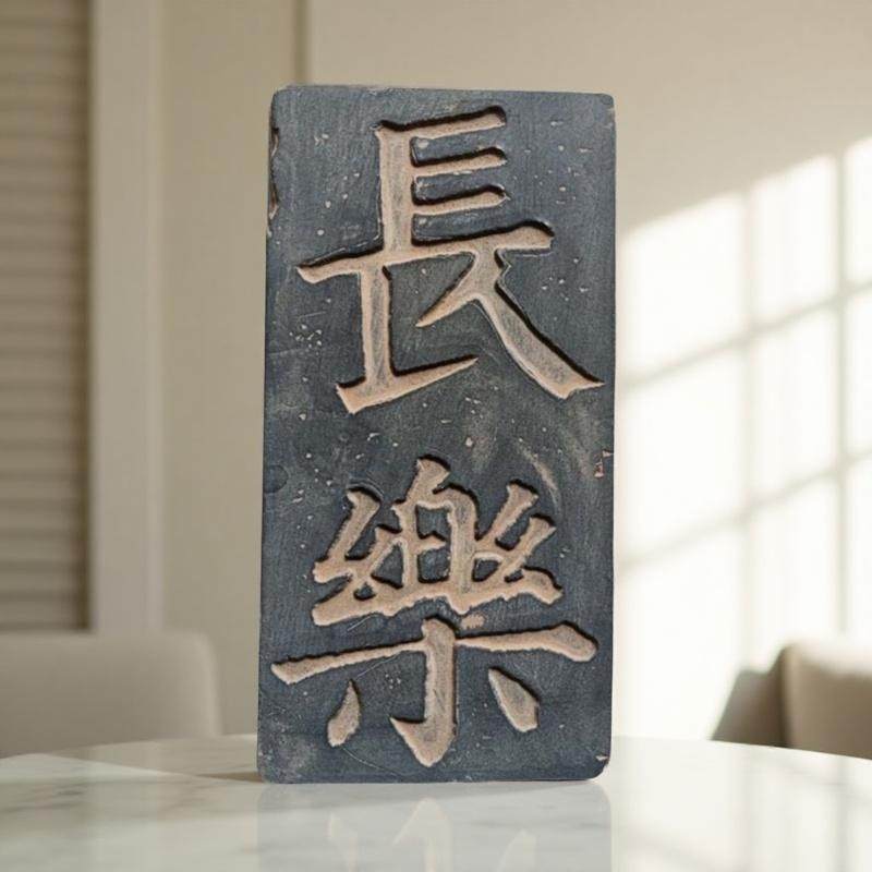 仿古砖雕唐代颜真卿书法长乐原迹拓板拓片模具传拓研学素材工艺品
