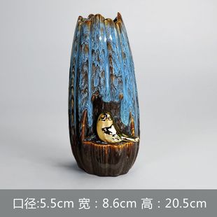 花瓶陶瓷摆件客厅欧式 花瓶插花现代简约陶瓷花器家居饰品花插摆件