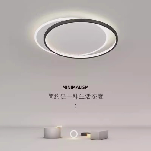 极简创意北欧主卧室吸顶灯方形简约现代书房灯家用房间灯led灯具