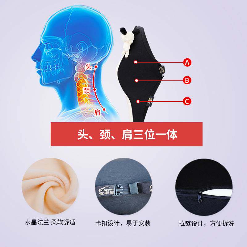 汽车头枕腰靠一对车用护颈枕卡通创意车内靠枕座椅枕头车载腰靠女