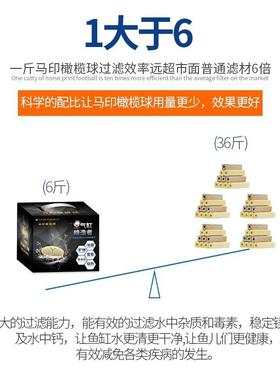 马橄榄球鱼缸过料纳米球陶瓷环培菌GQB滤材滤细菌屋印净水水族材