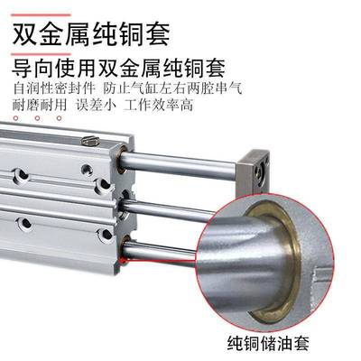 SMC型MGPL精品三轴三杆带导杆气缸现货MGPM12/16全缸径原厂生产