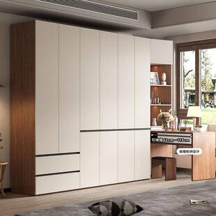 转角衣柜连书桌一体家用儿童卧室带伸缩电脑桌拐角书柜组合小户型