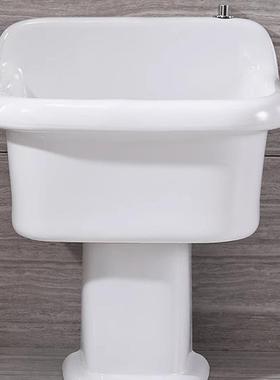 阳台陶拖把池家用高脚分体落式瓷洗拖布池盆大OWE号卫地地生间墩