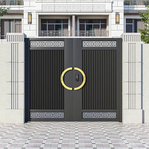轻奢铝合金不锈钢电动庭院门