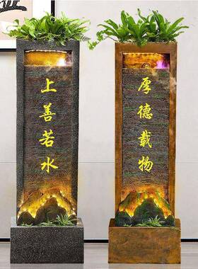 循大型山流水喷泉玄风关水幕墙屏客假厅环水景观2020186装饰落地