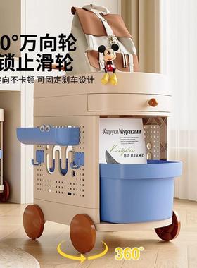 书包置物收架可CJC桌移车动小推书本纳架家用宿舍放书包下滑轮柜