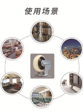 竖拉簧公ST20042白色减震静仓音办工厂车间库拉货手拖车脚轮