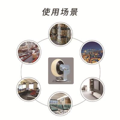 竖拉簧公ST20042白色减震静仓音办工厂车间库拉货手拖车脚轮