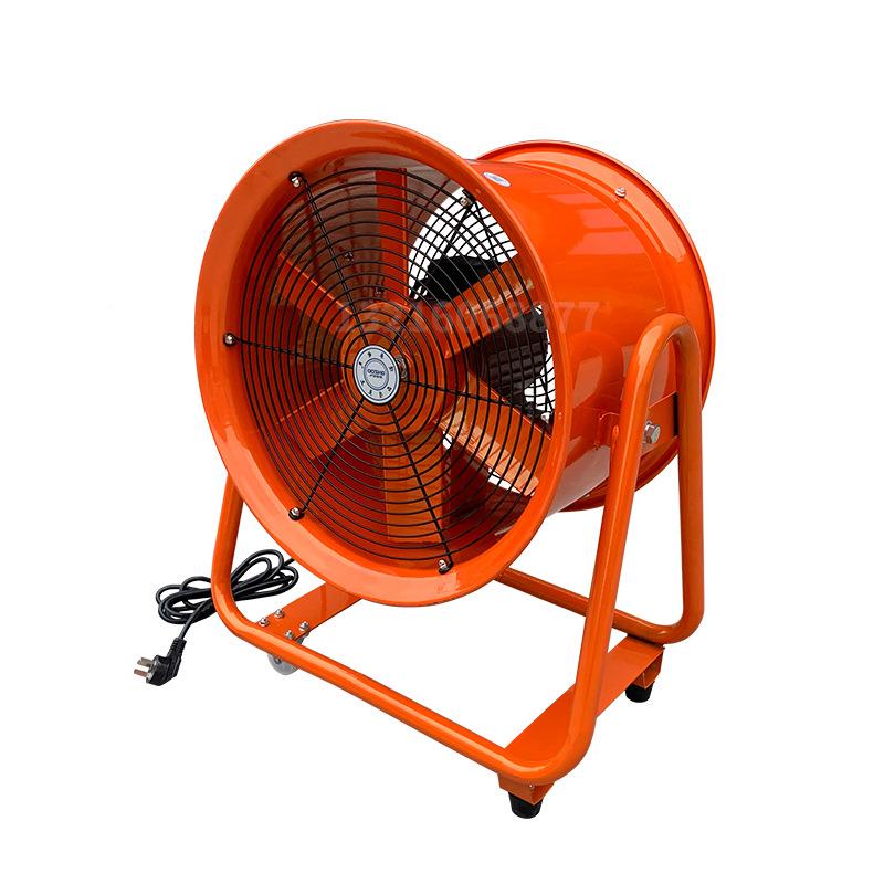 00mm16工业.寸排风管道风机CTF4-2手推式便携移动轴4流风机1XBC1k