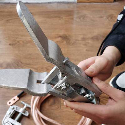 铁塔抛挂式接地线 鸭嘴挂式线夹25方线110KV高压抛出式接地线