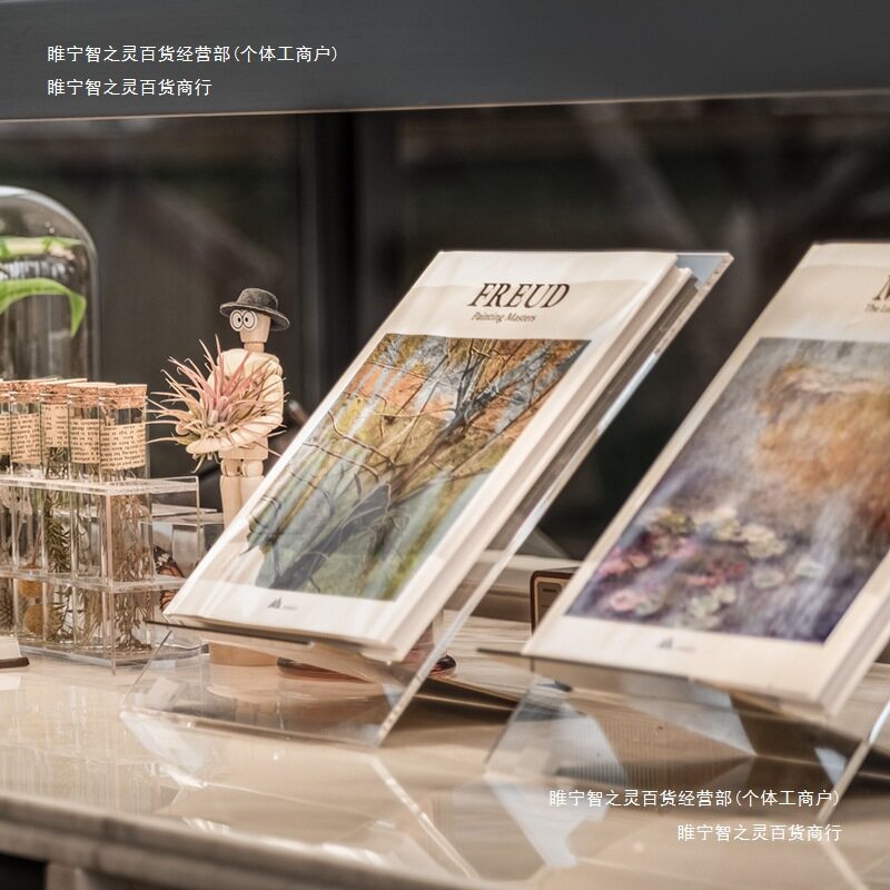 目录不锈钢书本创意书本杂志摆件酒店前台金属陈列架子