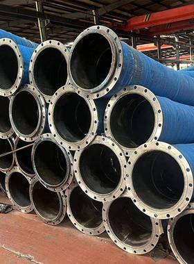 1DN250mm船大寸口径钢丝骨0架输水胶管用吸排泥IND沙泥浆疏浚胶管