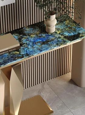 ?SRI式奢风新款意微晶石玄关超窄入户进门玄台现代简轻约靠关墙端