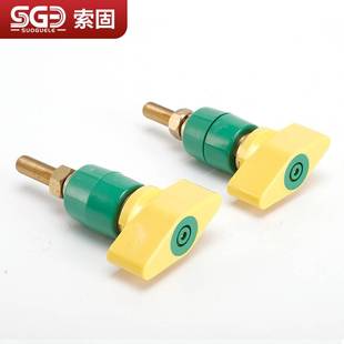 高低压配电柜接地端子  绝缘子  黄绿接地绝缘端子M12*1.0铜端子