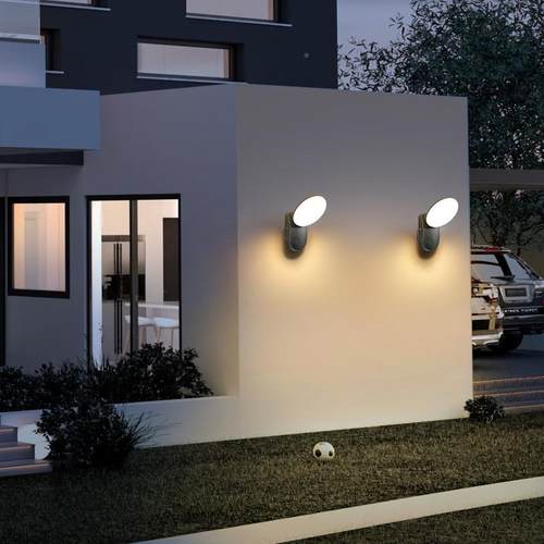 ed户外壁灯大功XK-007率形防水圆院阳台l人体感应庭花园照明创意