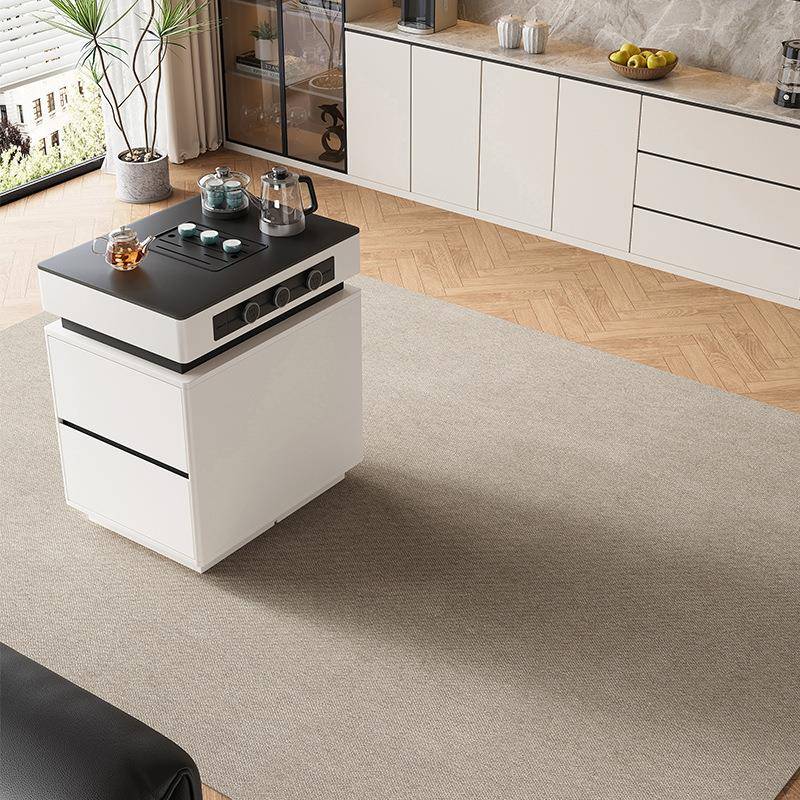 独岛台岩柜单可移动导小户型倒台餐桌一体厨房导台QGJ柜板中台餐